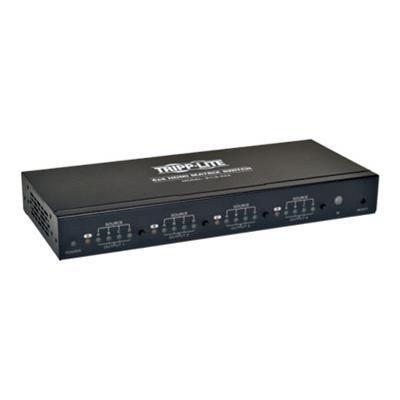 Tripplite B119-4x4 4x4 Hdmi Matrix Switch For Video And Audio - Video/audio Switch - Desktop  Rack-mountable  Wall-mountable  Pole-mountable