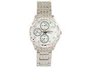 Geneva Premiere Womens Mother-of-pearl Dial Glitz Boyfriend Watch