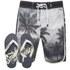 Smith & Jones Men's Kokomo Board Shorts with Free Flip Flops - Black