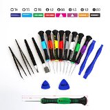 Kaisi 16-Piece Precision Screwdriver Set Repair Tool Kit for iPad, iPhone & Other Devices (Kaisi 16 Piece)