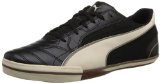 PUMA Momentta Vulcanized Sala Indoor Soccer Shoe,Black/White Swan/Fossil/White,11 M US