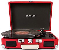 Crosley Cr8005a-re Cruiser Vinyl Portable 3-speed Turntable - Red