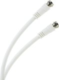 GE 73287 100-Feet RG6 Video Cable, White