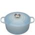 Le Creuset Signature Cast Iron Round Casserole Dish - 24cm - Coastal Blue