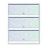 Docugard Premier Prismatic Business Checks, 3 Checks Per Page, Blue and Green, 24 Pound, 8.5 x 11 Inches, 500 Sheets per Ream (04539)