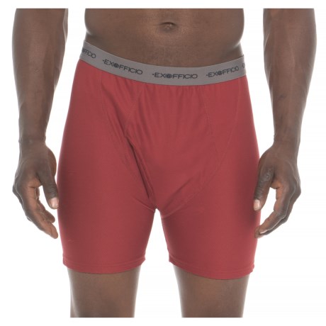 Bolero Red And Grey Give-n-go(r) Boxer Briefs (for Men)