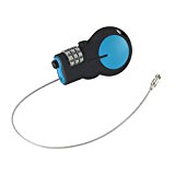 Lewis N. Clark Cable Lock With 30in Retractable Steel Cable, Multi, One Size