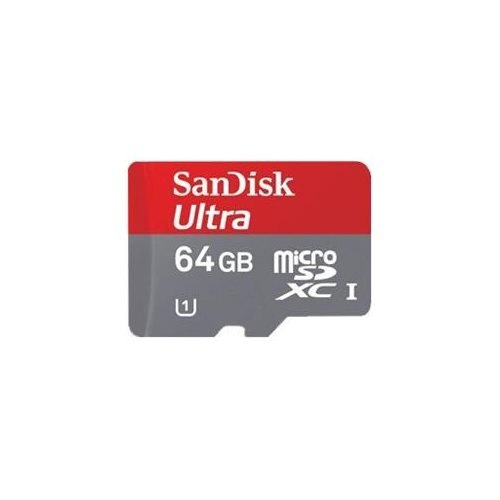SanDisk Ultra 64GB Class 10/U1 microSDXC Flash Memory Card with SD Adapter
