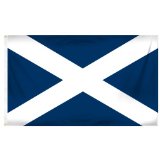 Online Stores Scotland St. Andrews Cross Printed Polyester Flag, 3 by 5-Feet