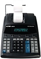 Victor 1460-4 12-digit Display Commercial Printing Calculator - Black