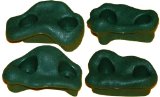 Rock Pegs Small for Indoor & Outdoor Rock Wall to Get Kids Exercise Climbing to Strength Upper Body known as Rock hold - rock climbing wall (Green)