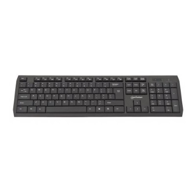 Manhattan 178723 Multimedia Keyboard - Usb  Black