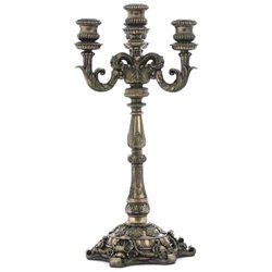Unicorn Studios WU75656A4 Baroque Style Floral Pattern Candelabrum Candle Holder