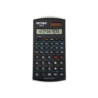 Victor Technology 930-2 930-2 - Scientific Calculator - 10 Digits   2 Exponents - Solar Panel  Battery