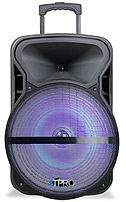 Technical Pro Pvolt15lbt Active 15-inch Bluetooth Powered Speaker With Led Light - 300 Watts Peak Power