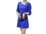 Chiffon Commuter Collar Dress