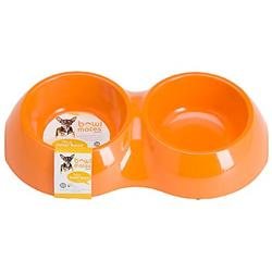 Bowlmates by Petco X-Small Orange Double Round Base