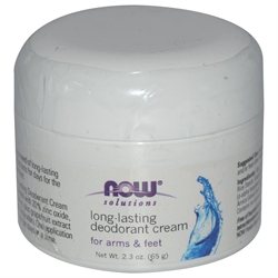 Now Foods: Deodorant Cream Long Last Jar, 2.3 oz