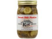 Byler's Relish House Homemade Amish Country Sweet Dill Pickles 16 Oz.