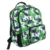 Unique Green Camo Macropak Backpack By Ashley Rosen