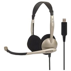 KOSS 178188 CS100 USB On-Ear, Over-The-Head Stereophone Headset