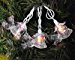 Set of 10 White Pillsbury Doughboy Novelty Christmas Lights - Green Wire