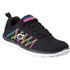 Skechers Women's Flex Appeal Something Fun Low Top Trainers - Black - UK 4
