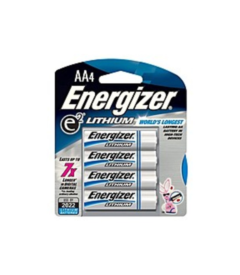 Energizer E2 L91bp-4 Aa Lithium Photo Batteries - 4-pack