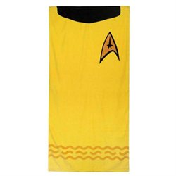 STAR TREK BATH TOWELS - KIRK/GOLD