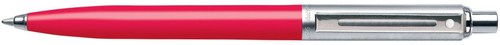 Sheaffer E23216551 Sentinel Ballpoint Pen - Black Ink - Nickel Plate Trim - Deep Pink Resin Barrel - Chrome Cap