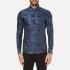 Versace Collection Men's All Over Pattern Long Sleeve Shirt - Foschia - 39cm/M