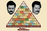 (22x34) Parks and Recreation Swanson Pyramid of Greatness Television Poster