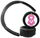 MUSIC-2 Breast cancer Musically Active Noise Cancelling Wireless Bluetooth Over-ear Stereo Headphones Black