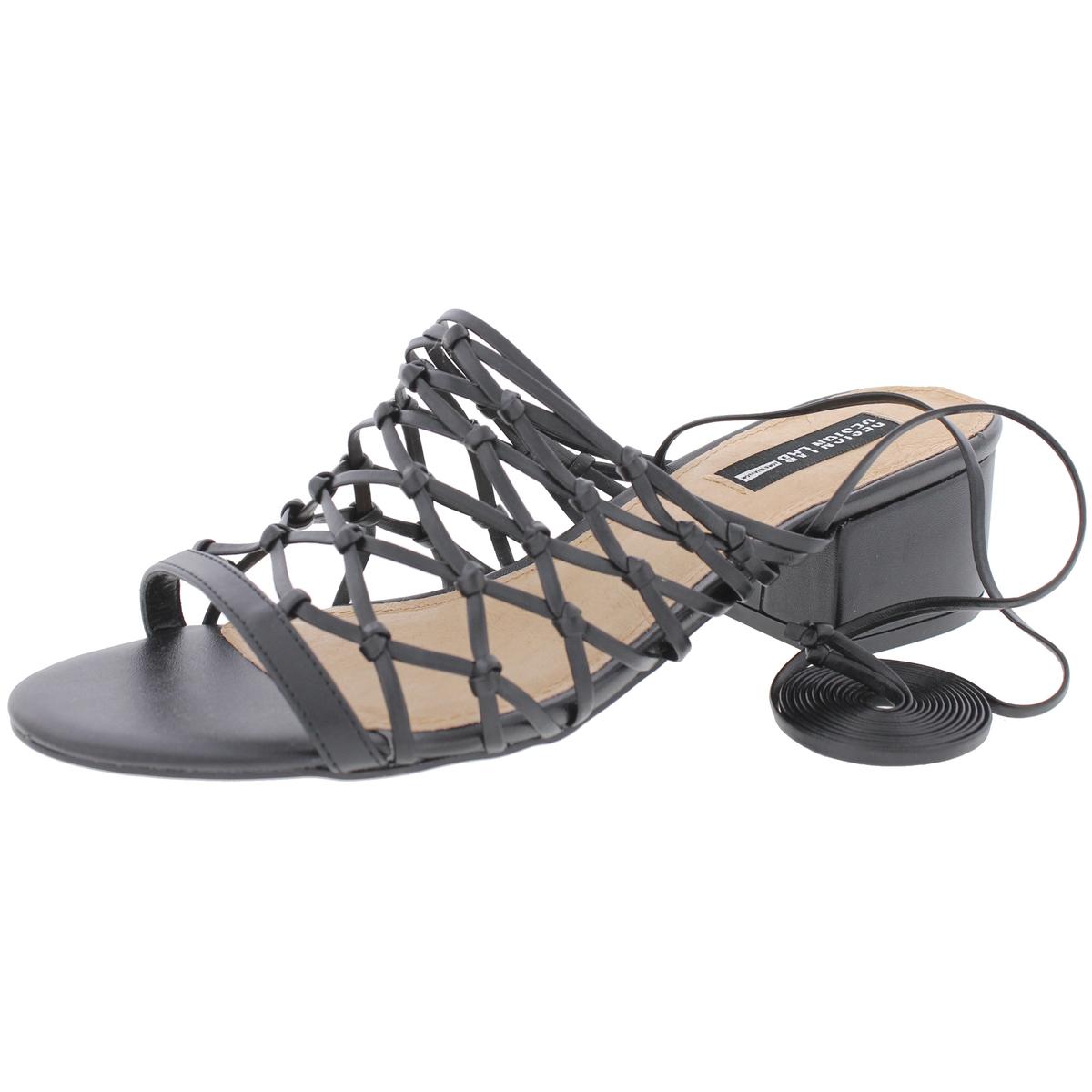 Design Lab Womens Mya Wrap Open Toe Heels