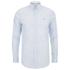 Lacoste Men's Long Sleeve Gingham City Shirt - Sky Blue - 43cm/17 Inch