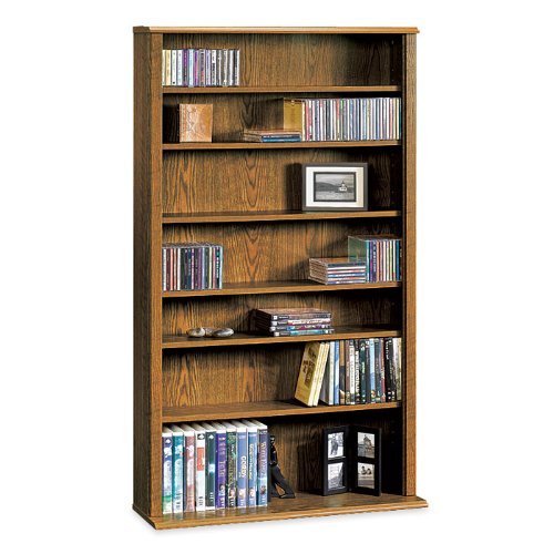 Sauder Orchard Hills Multimedia Storage Tower Carolina Oak