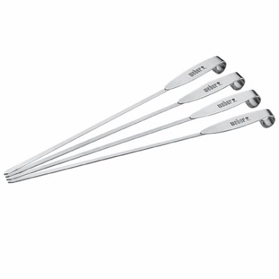 Weber-Stephen Products 232686 Weber Elevations Stainless Steel Skewer Set - Pack of 4