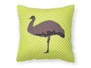 Emu Green Fabric Decorative Pillow Bb7748pw1414