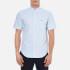 Lacoste Men's Oxford Short Sleeve Shirt - Atmosphere/White - M-L/41cm