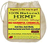 P&F All Natural Nut Milk Bag - No Harmful Chemical - Anti-Rot, Anti-Mold from Pure Hemp Fabric - Super Healthy Food Strainer - Reusable Almond Milk Bag | Cold Brew Coffee Filter | 13 X 12-Inches