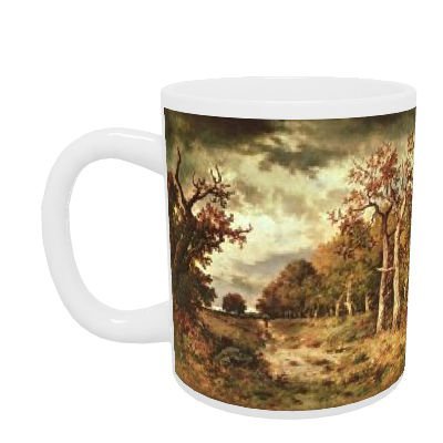 The Edge of the Forest, 1871 (oil on panel) by Narcisse Virgile Diaz de la Pena - Mug - Standard Size