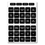 Blue Sea Systems 4215 Label Kit Dc Waterproof