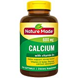 Nature Made Calcium (Carbonate) 600 mg w. Vitamin D3 400 IU Softgels 3 Pack
