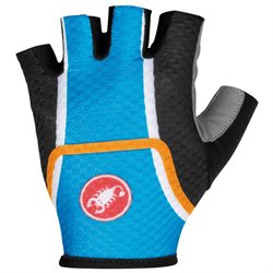 Castelli Velocissimo DS Glove Black/Ocean/Orange Fluo, M