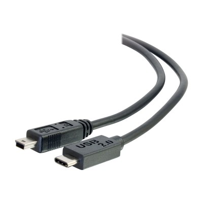 C2g 28857 12ft Usb 2.0 Usb Type C To Usb Mini B Cable M/m - Usb C Cable Black - Usb Cable - Mini-usb Type B (m) To Usb-c (m) - Usb 2.0 - 12 Ft - Black