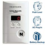 Nighthawk AC Plug-in Operated Carbon Monoxide Alarm with Digital Display KN-COPP-3