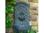 Rosette Leaf Outdoor Wall Fountain Lead