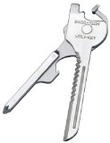 Swiss Tech ST66676 Polished SS 6-in-1 Utility Key Multitool for Keychain for Auto, Camping, Hardware