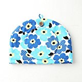Northern European Style Blue Flowered Cotton Cloth Tea Cozy with Teapot Coaster Handmade by Japanese Craftsman Blue 11.02X7.87 Inch Made in Japan