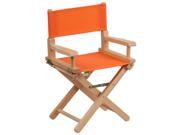 Kid Size Directors Chair In Orange